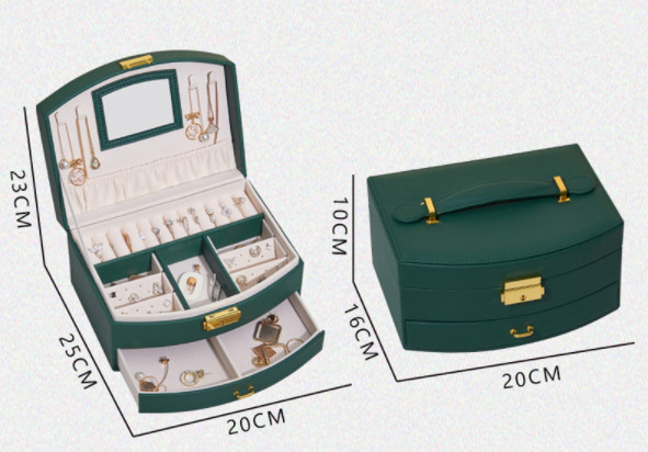Luxury PU Leather Jewelry Travel Box Jewelry Storage Box