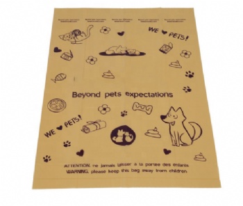 Custom Printed Logo Leak-Proof Pet Poop Garbage Bags