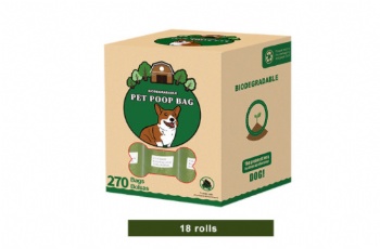 Eco Friendly Biodegradable Dog Poop Bag With Puppy Paw Print