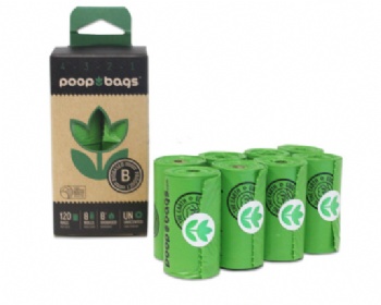Biodegradable Corn Starch PLA PBAT Fully Compostable Disposable Poo Bag Dog Poop Bag