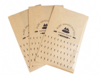 Custom Brown Paper Bag For Bread Packaging With Window