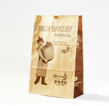 Food Grade Kraft Paper Packaging Bread Bag