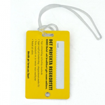 Double Side Printing Plastic Luggage Tag