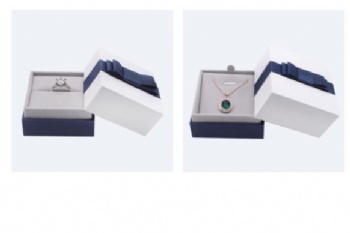 Custom logo printed paper packaging jewelry box